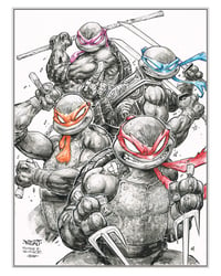 Image 2 of TMNT - Ninja Turtles print by Jon Sommariva and Freddie Williams II - SIGNED