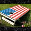 American Flag Cornhole Stencil