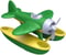 Image of Green Toys Seaplane in Green Color - BPA Free, Phthalate Free Floatplane for Improving Pincers Grip.