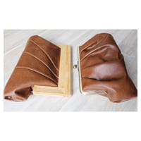 Image 2 of Cognac Leather Clutch