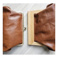 Image 4 of Cognac Leather Clutch