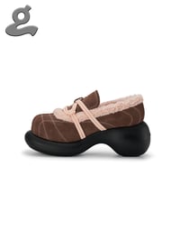 Image 3 of Brown-pink platform shoes “MAGICIAN”