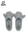 Grey Hoodie Flat Shoes “SLEEVE”