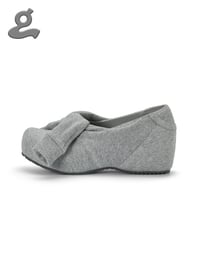 Image 4 of Grey Hoodie Flat Shoes “SLEEVE”