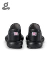 Black-Pink Wedge Heel Pumps “SWEATER”