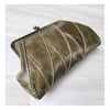 Moss Mosaic leather Clutch or Handbag