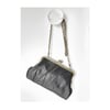 Mosaic Black Leather Handbag or Clutch