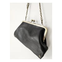 Image 5 of Mosaic Black Leather Handbag or Clutch