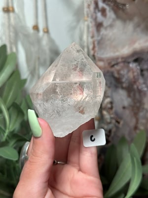 INCLUDED WATER CLEAR HIMALAYAN QUARTZ POINT C