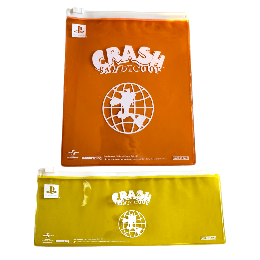 crash bandicoot vinyl pouch