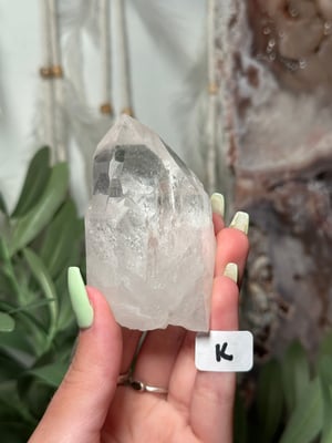 WATER CLEAR HIMALAYAN QUARTZ POINTS K-O