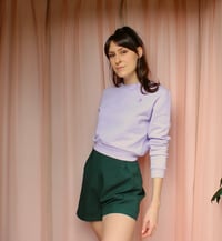 Image 3 of Ready to ship: M Phuncle Cropped Jumper- Lilac