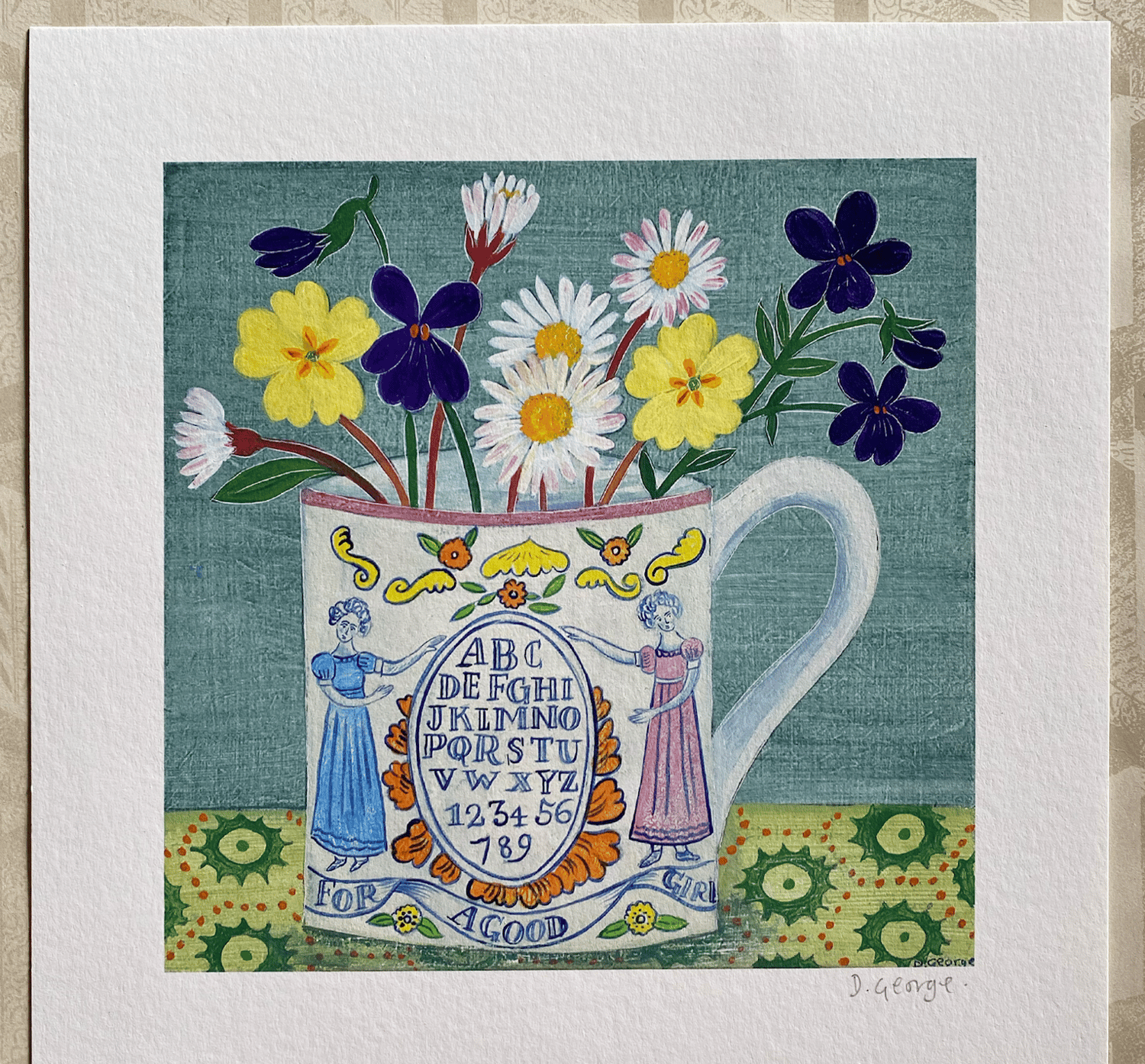 Image of A cup for a good girl Giclee print