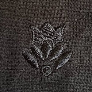 Image of Ready to ship Phuncle Long Sleeve Cropped Merino T Shirt- Liquorice