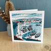 Mevagissey Harbour Greeting Card