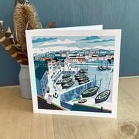 Image 1 of Mevagissey Harbour Greeting Card