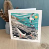 St Loy's Cove Oystercatchers Greeting Card