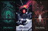 Lord Of The Rings - 18x36" (set of 3) Screenprints - Glow In The Dark