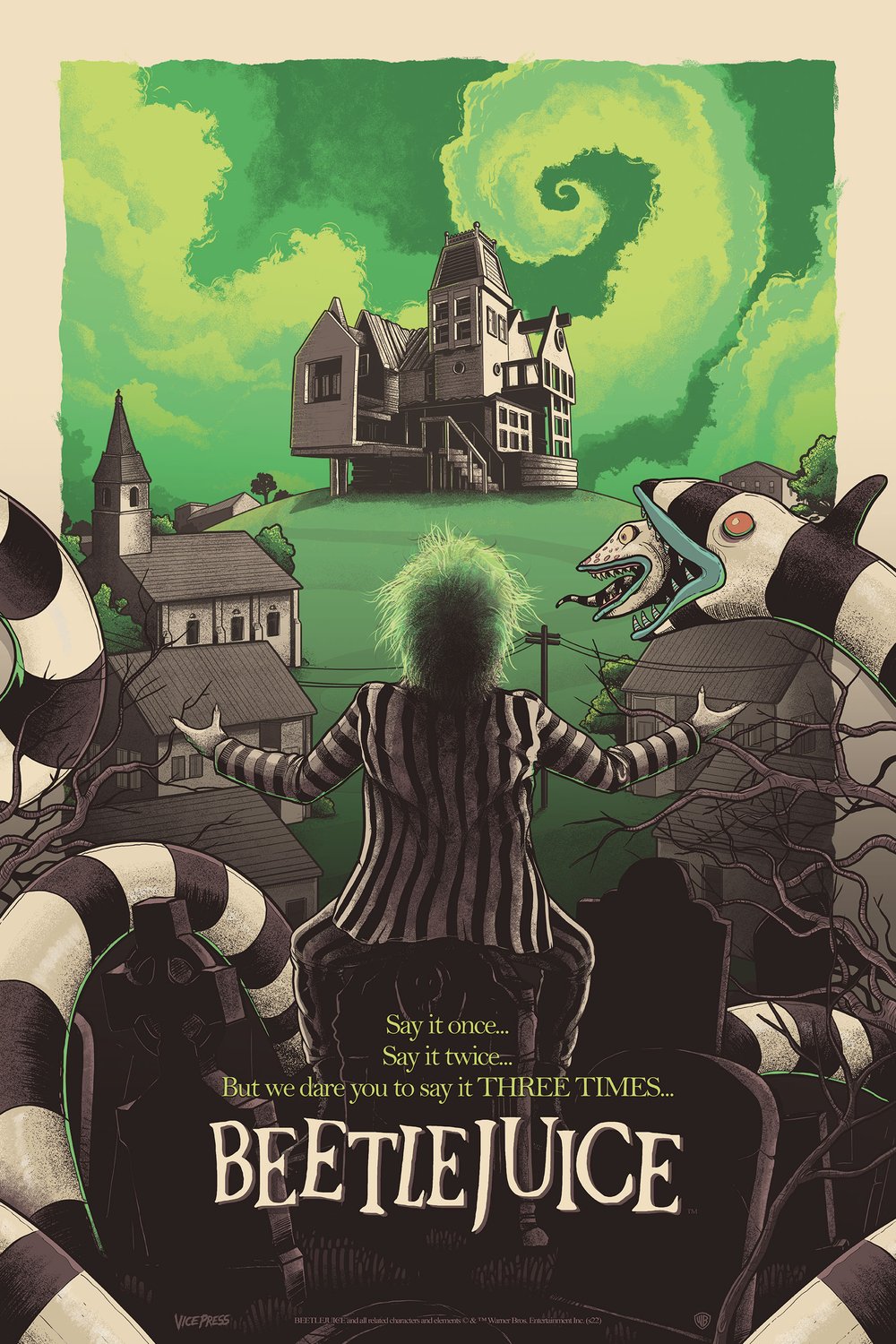 Beetlejuice - 24x36" Lithograph and Holofoil 