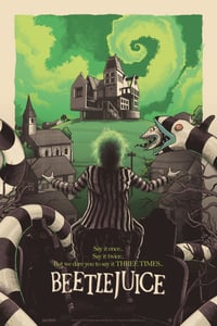 Image 1 of Beetlejuice - 24x36" Lithograph and Holofoil 