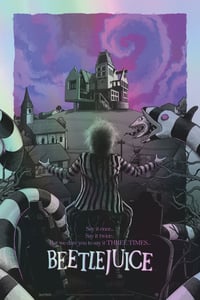 Image 2 of Beetlejuice - 24x36" Lithograph and Holofoil 