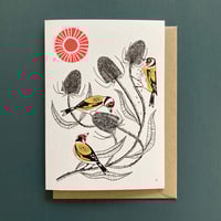 Image 2 of Goldfinch & Teasels Greeting Card