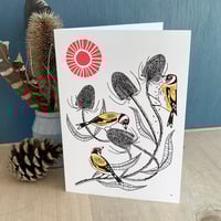 Image 1 of Goldfinch & Teasels Greeting Card