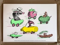 Fruit Race #1 A3 Risograph Print 