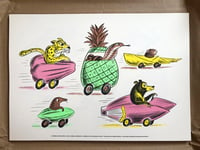 Fruit Race #2 A3 Risograph Print