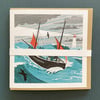 Red Sails & Pilchards Greeting Cards - Pack of 5