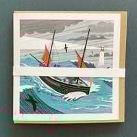 Image 2 of Red Sails & Pilchards Greeting Cards - Pack of 5