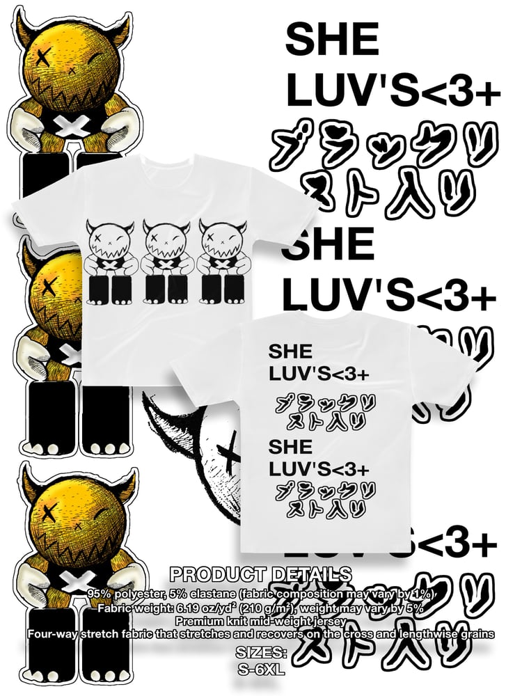 Image of TRADITIONAL SHELUV'S (JAPANESE) TEE W/B