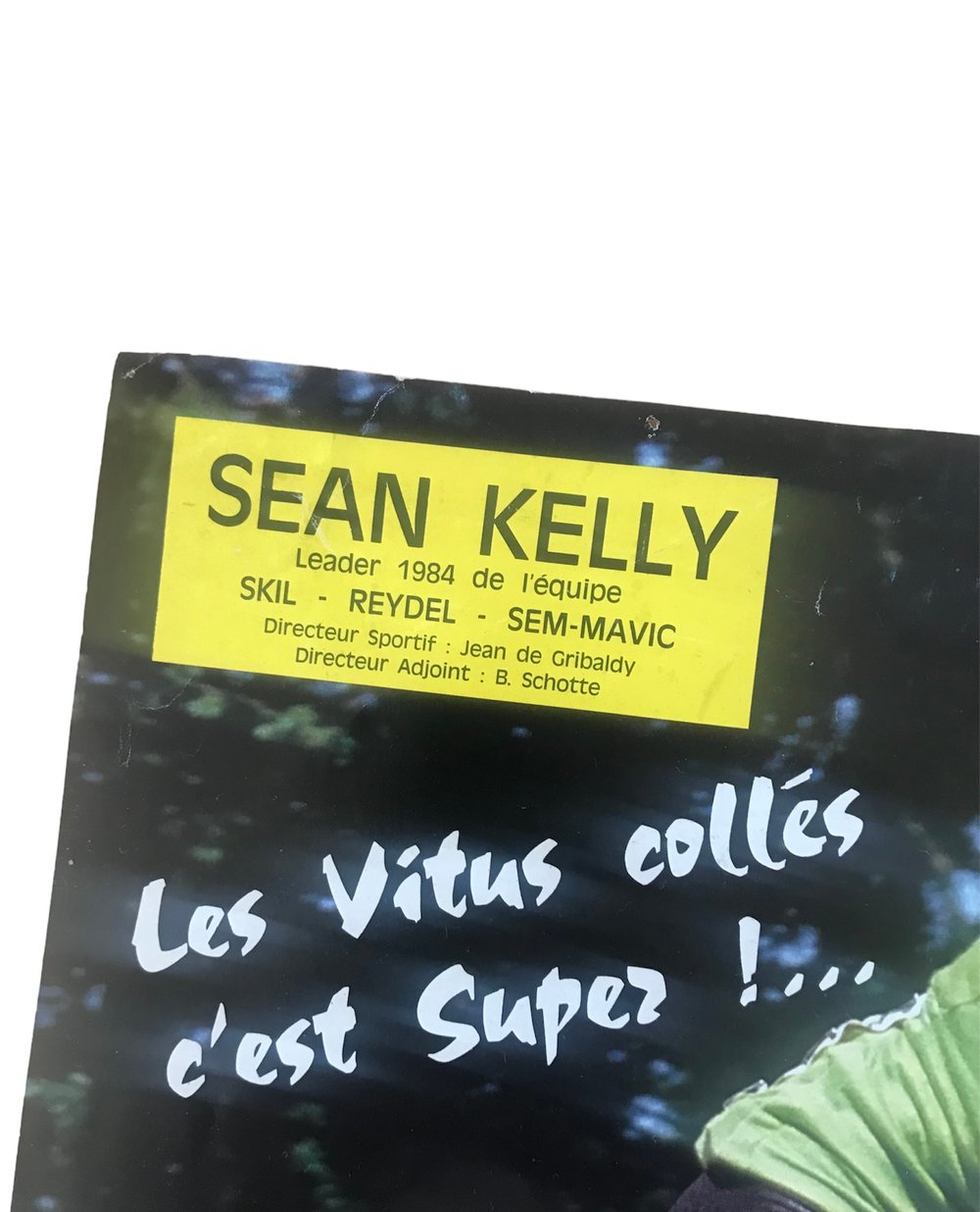 Rare advertising poster of Vitus brand ambassador Sean "King" Kelly