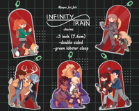 Infinity Train acrylic charms (A & B grade) 