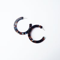 Image 3 of *NEW* Coral Statement Hoop Earrings