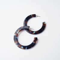 Image 1 of *NEW* Coral Statement Hoop Earrings