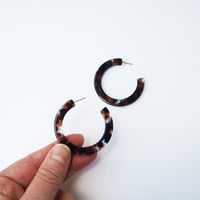 Image 4 of *NEW* Coral Statement Hoop Earrings