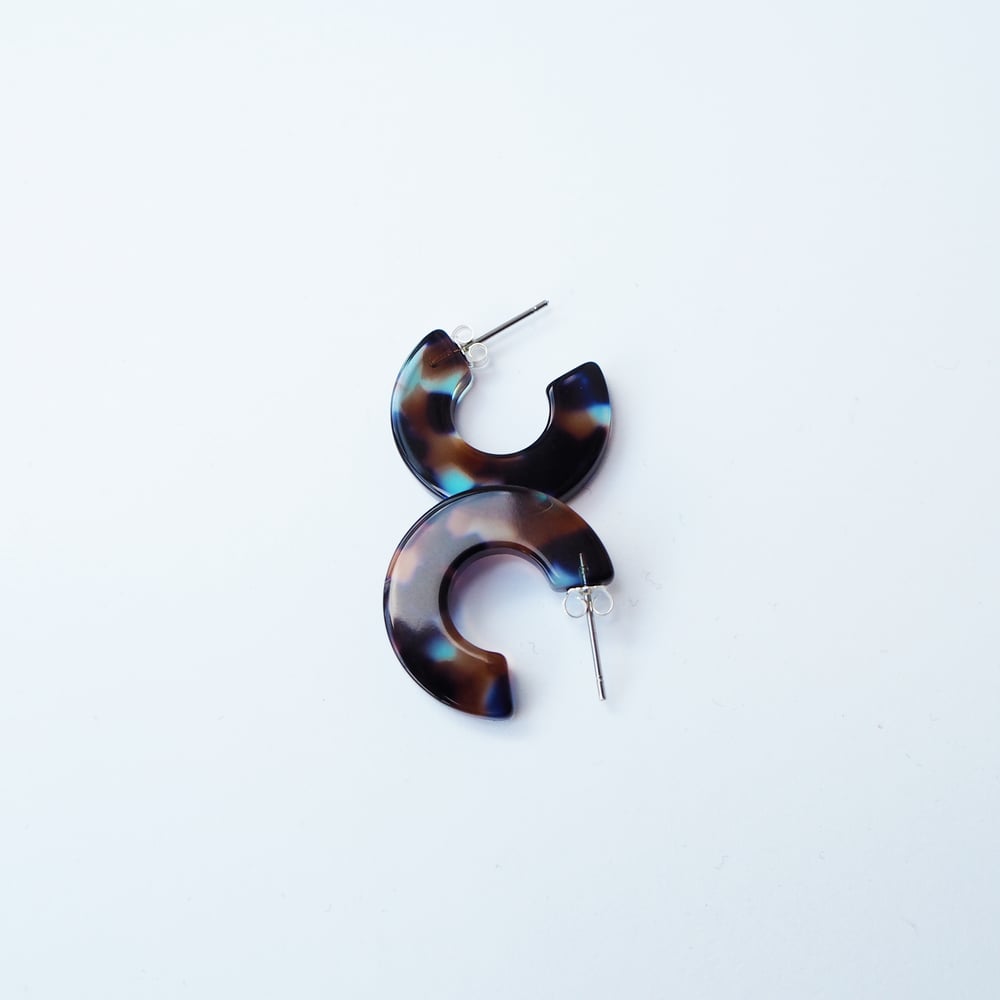Image of *NEW* Coral Mini Hoop Earrings