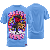 Image 1 of Lo Key "HEADED 2 HELL" T-Shirt (Soft Style)