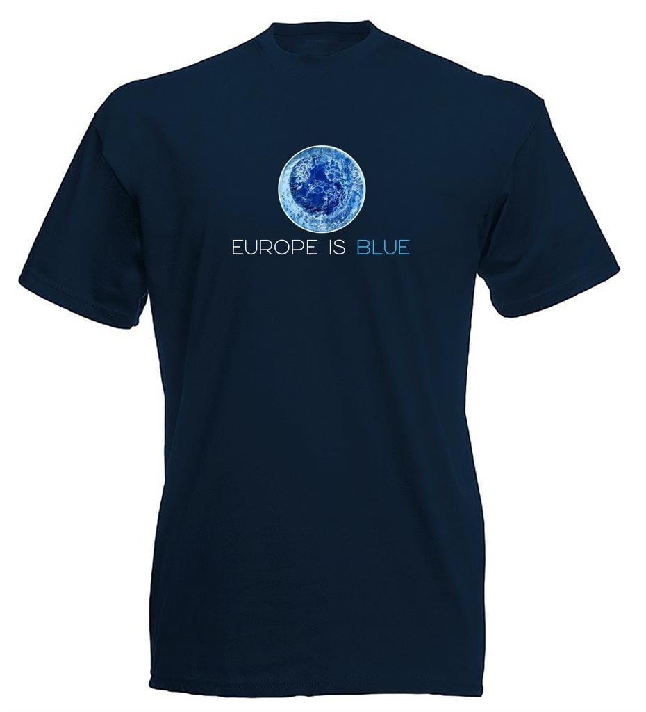 Navy Blue Cool. Europe is BLUE T-Shirt