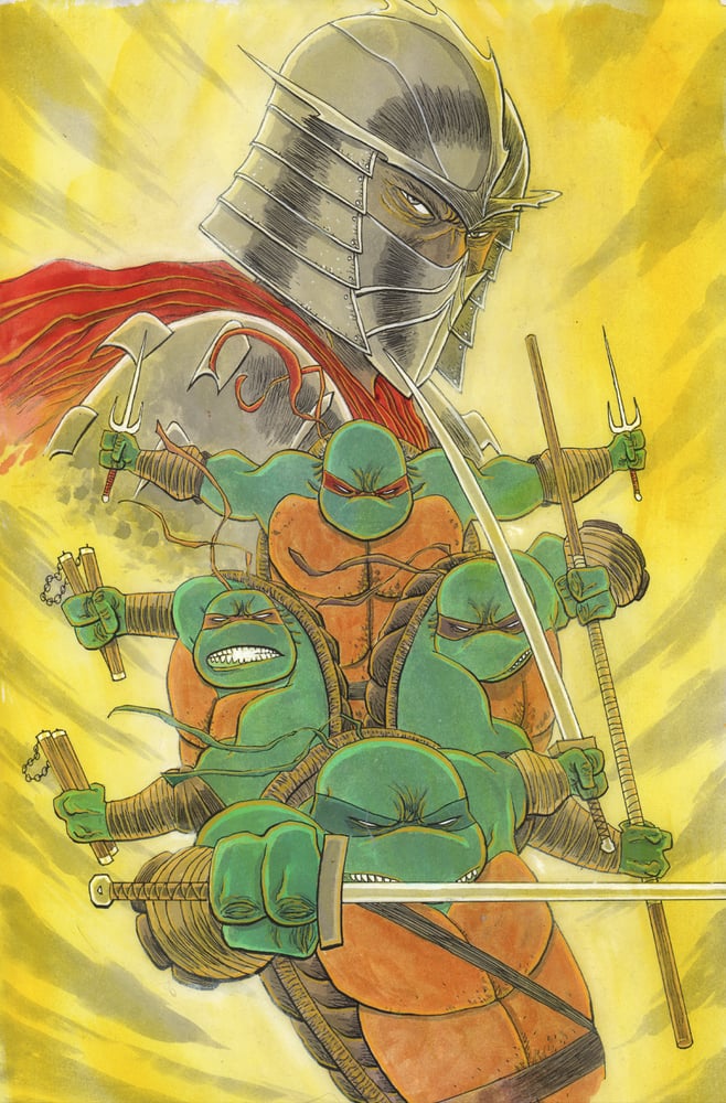 Image of TMNT PRINT PAINTING