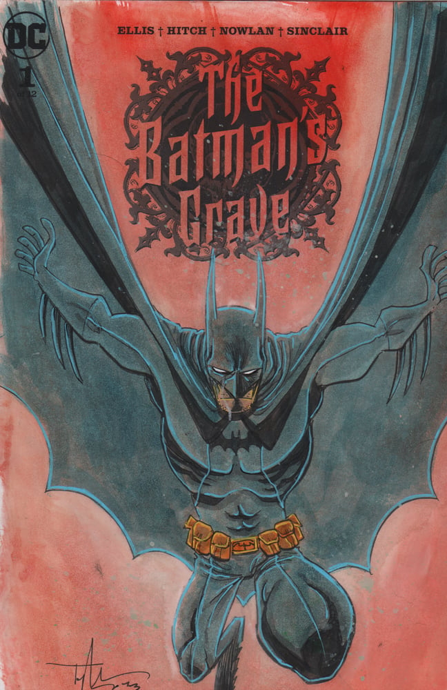 Image of THE BATMAN'S GRAVE #1 PAINTED SKETCHCOVER