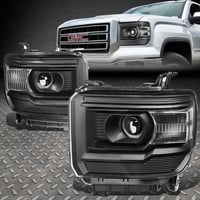 Image 2 of 201-2015 SIERRA BLACK HEADLIGHTS