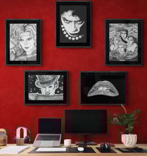 Image of PRINT - "I Feel Released",  Janet Weiss, from "The Rocky Horror Picture Show".