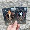 Demon Dangle Pins (Hard Enamel Pins with Decorative Chains)