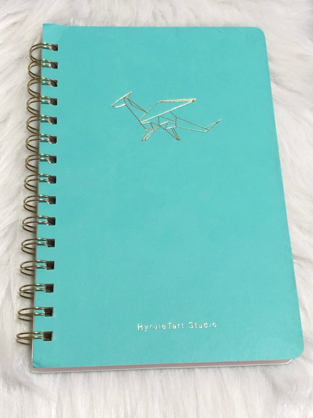 Foil Origami Dragon Notebook Original Art
