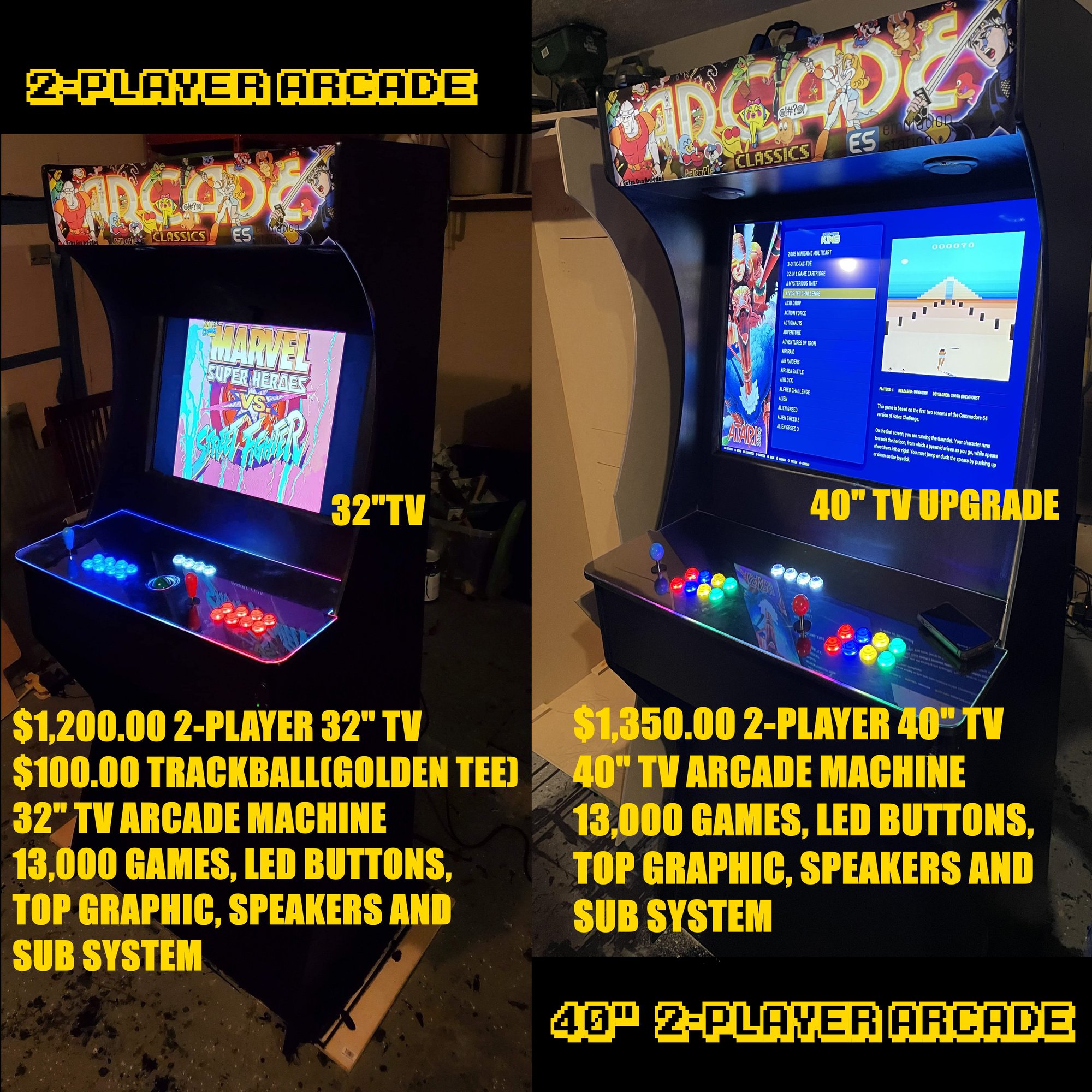 2 Player Arcade Machine 32