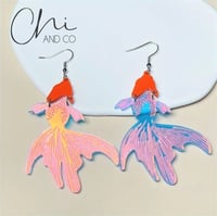 Image 1 of KOI FISH Acrylic Earrings