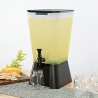 Black 5 Gallon Beverage / Juice Dispenser