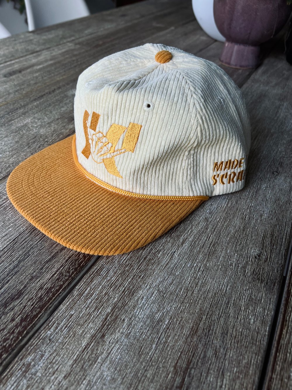 Corduroy unstructured strapback